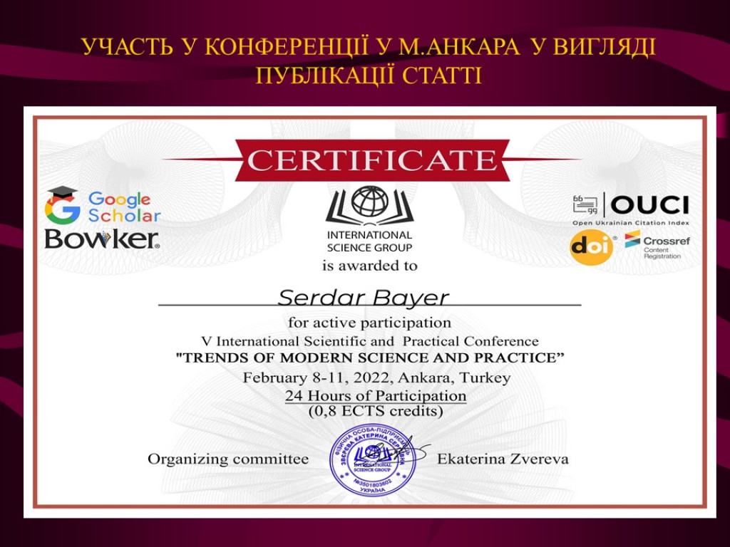 Досягнення студентської наукової групи кафедри Фізіології