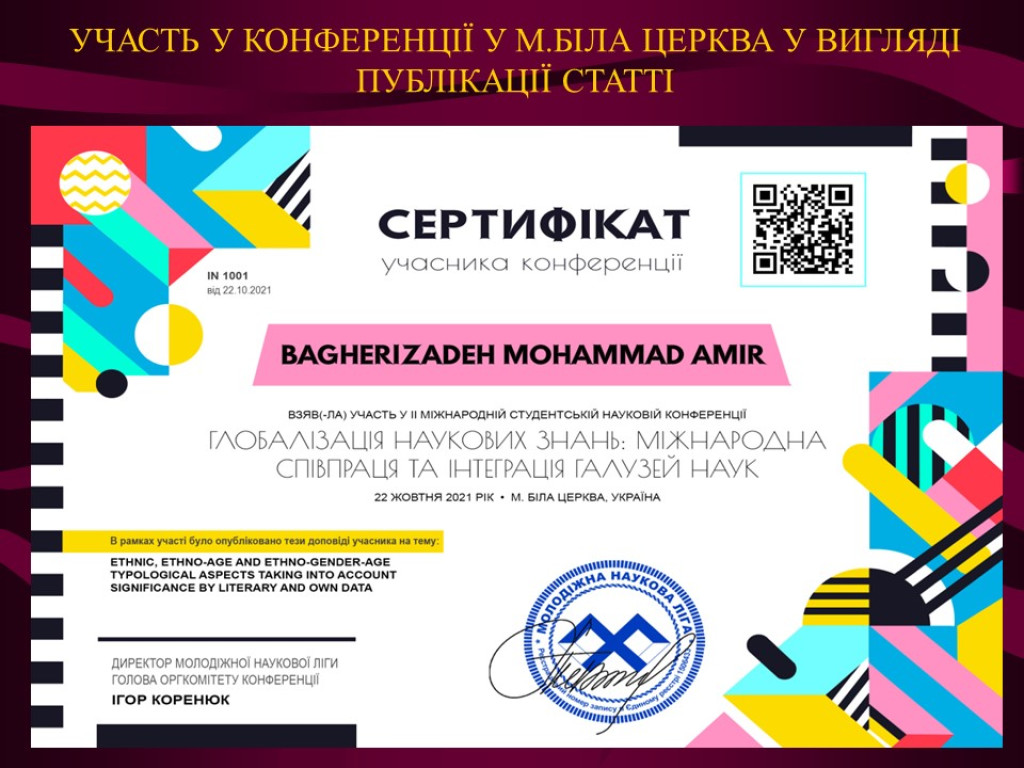 Досягнення студентської наукової групи кафедри Фізіології