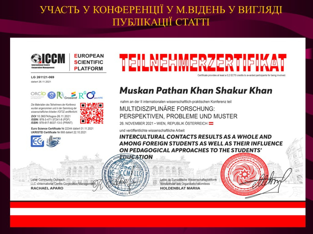 Досягнення студентської наукової групи кафедри Фізіології